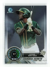 2018 BOWMAN TOP 100 JORGE MATEO #BTP-97 RC ATHLETICS