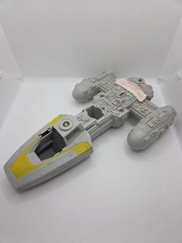 Vintage Star Wars Y-Wing Fighter Vehicle Excellent Condition Works No Issues