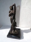 Bronze "dying slave" after Michelangelo.