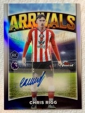 2026 Topps Finest Premier League Chris Rigg RC Arrivals Auto Sunderland #AA-CR