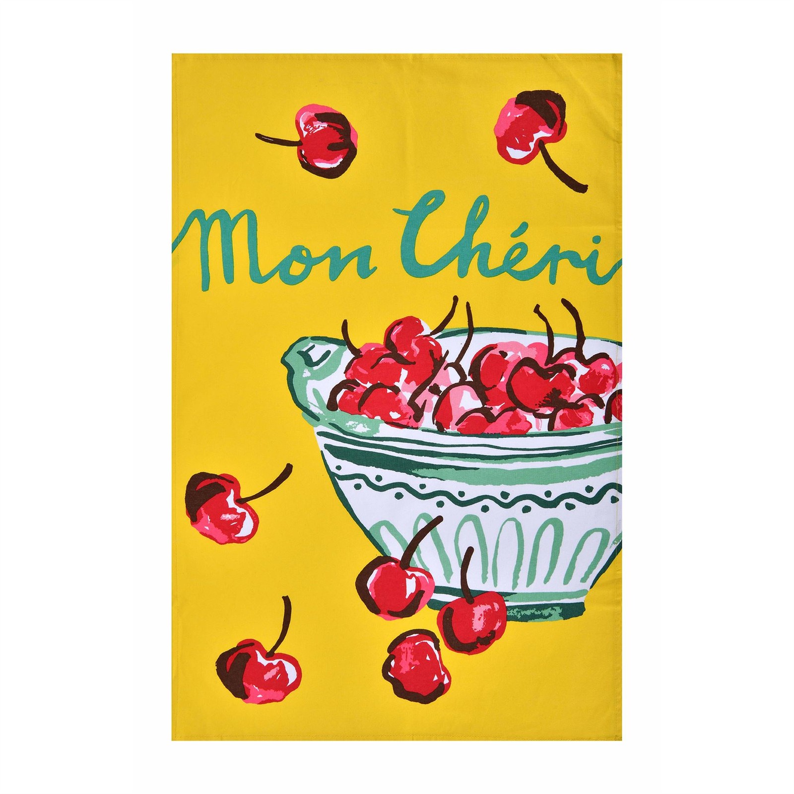 Cotton Tea Towel Ulster Weavers Summer Fruits 100% Cotton Yellow