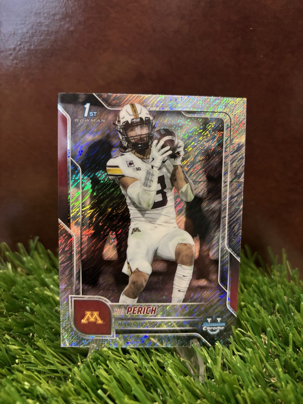 2025 Bowman University Chrome Koi Perich #116 1st Bowman Shimmer Refractor (RC)