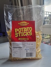 POTATO STICKS 300GRMS x 2 CRUNCY, FLAVOURED SALTED, VEGATERIAN