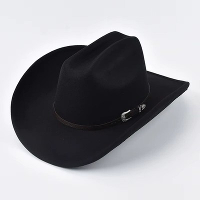 Western Cowboyhut Unisex Vintage Fedora Cowboy Hut Country Ranch Leder