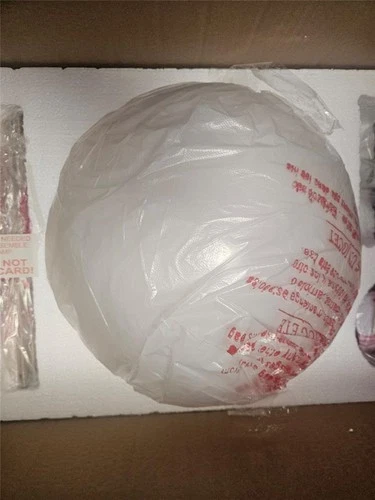 HINKLEY LIGHTING WARBY MEDIUM ORB LED PENDANT LIGHT 3744HB-WH 14" MCM HER-BRASS - Picture 10 of 10