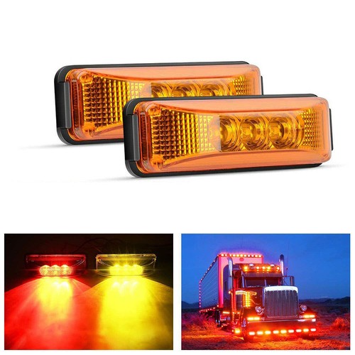 Marker Side LED Light Clearance 4*1.33inch Waterproof Amber for Trailer Truck ) - Picture 9 of 13