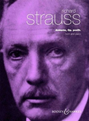 Andante o. Op. AV 86A Horn and piano (intermediate) Strauss Boosey & Hawkes, Lon