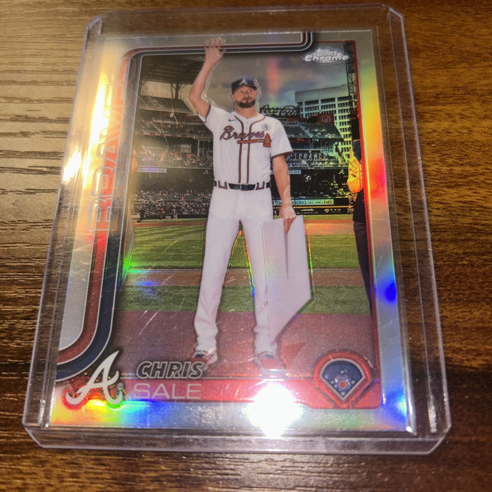 2025 Topps Chrome #182 Chris Sale Image Variation SP Atlanta Braves