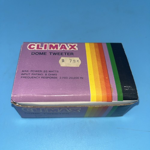 Vtg Climax 4 x 2 3/4 soft dome tweeter 8 ohms 20 watts NOS - Picture 2 of 6