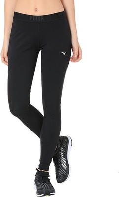 Puma Women's Leggings Pants En Pointe Q2 Tight Fitness Pants, Black, L