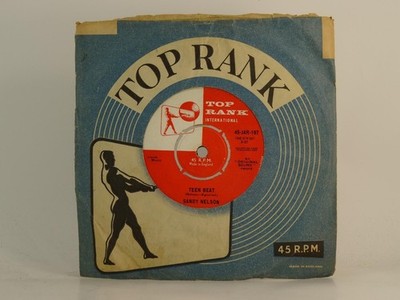 SANDY NELSON TEEN BEAT (76) 2 Track 7'' Single including Company Sleeve TOP RANK