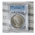 1922 Peace Dollar $1 Silver Coin 0.9 Fineness PCGS MS63 Philadelphia