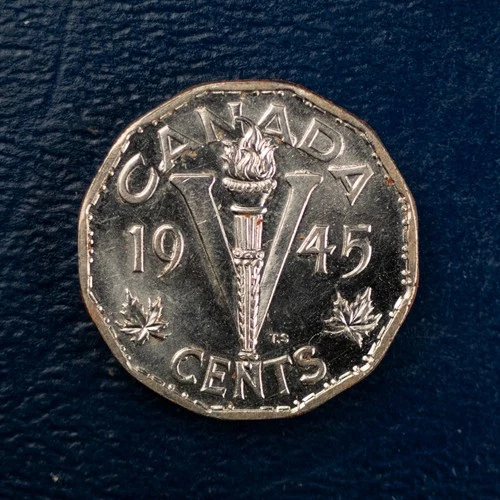 1945 Canada 5 Cents — photo from another recent sale