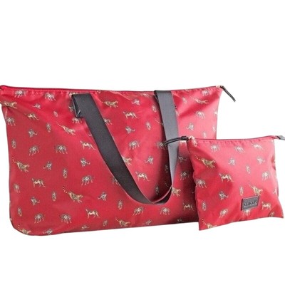 CHICO s 2-piece set Packable Travel Shoulder Tote Bag-In-A-Bag | NWOT