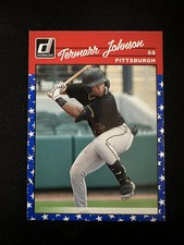 2023 Donruss #247b Termarr Johnson Independence Day Blue Stars Pirates card