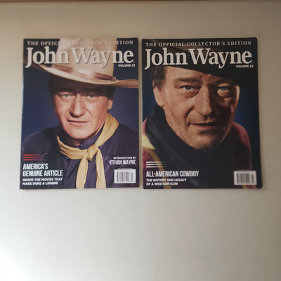 John Wayne The Official Collector's Edition Magazines Volumes 21 & 22