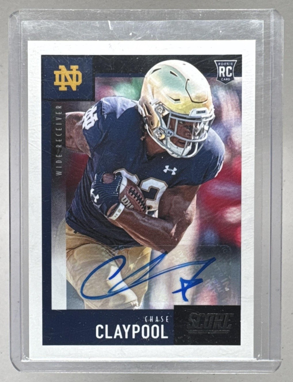 Chase Claypool Panini Score #417 Signature