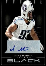 2012 PANINI BLACK MIKE MARTIN 170 MINT ROOKIE SIGNATURES 80/199 TENNESSEE TITANS