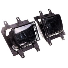 Nebelscheinwerfer SET Klarglas smoke + H3 Birnen Passend f�r BMW E30 Facelift ab