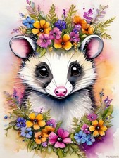Diamond Painting Kits for Adult, DIY 5D Diamond Art Kits, Animals with Garlan...