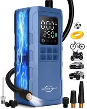 Nature Hero Tire Inflator Portable Air Compressor,150 PSI car tire air pump