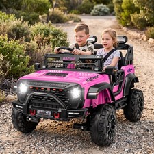 2 Seater Kids Electric Car 24V 9AH Ride on Toy Power Wheel Truck with Remote USA