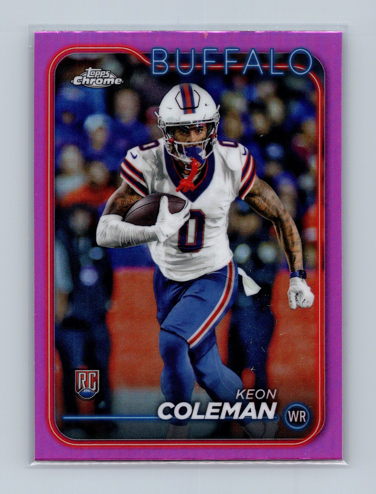 2024 Topps Chrome #209 Keon Coleman Pink Refractor