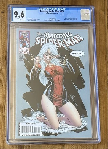 Amazing Spider-Man #607 J Scott Campbell CGC 9.6 White Pages 2009 Black Cat