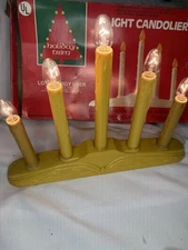 VTG  5 Light Candolier Drip Candle Electric Candelabra Timco Christmas WORKING