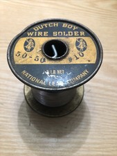 Vintage Dutch Boy Solid Wire 50/50 Solder 3 LB 4.3 Ounces National Lead Company