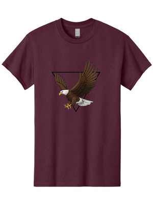 Flying-Eagle Mens Graphic Tee, 100% Cotton, Casual Summer Wear