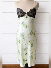 Victoria's Secret Designer Collection Fantasy Island 100 Silk Slip Dress Size S
