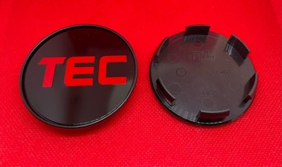 TEC Felgendeckel Nabendeckel Nabenkappen M485 64mm schwarz rot 1 Stück NEU