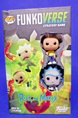 Funkoverse Strategy Game Rick & Morty Ages 13+ 2 Players New (Box has small wear
