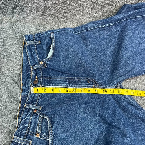 Vintage '96 Levi's 505 Denim Blue Jeans Orange Tab Reg Fit Straight Leg W34 L32 - Picture 12 of 15