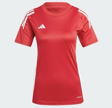 Adidas Women Tiro 24 Jersey Size Medium Red White Soccer Training Top