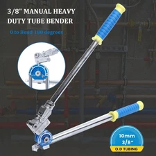 3/8" Heavy Duty Manual Tubing Bender Tube Bender Roller 180° HVAC Copper Tool 
