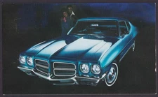 1972 Pontiac LeMans Coupe Butts Pontiac Cadillac Seaside CA dealer postcard
