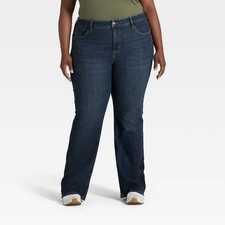 Women's High-Rise Bootcut Jeans - Ava Viv