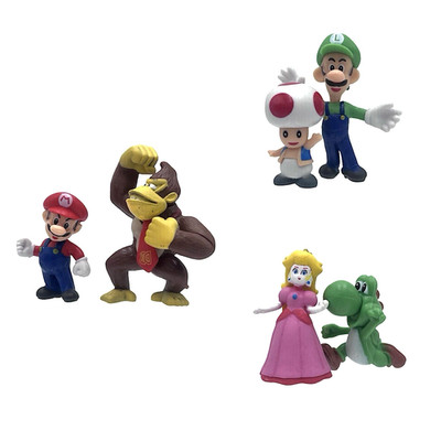 Figuren 6.Stück Action Set Spielfiguren Spielzeug Videospiel Held Cartoon Gaming
