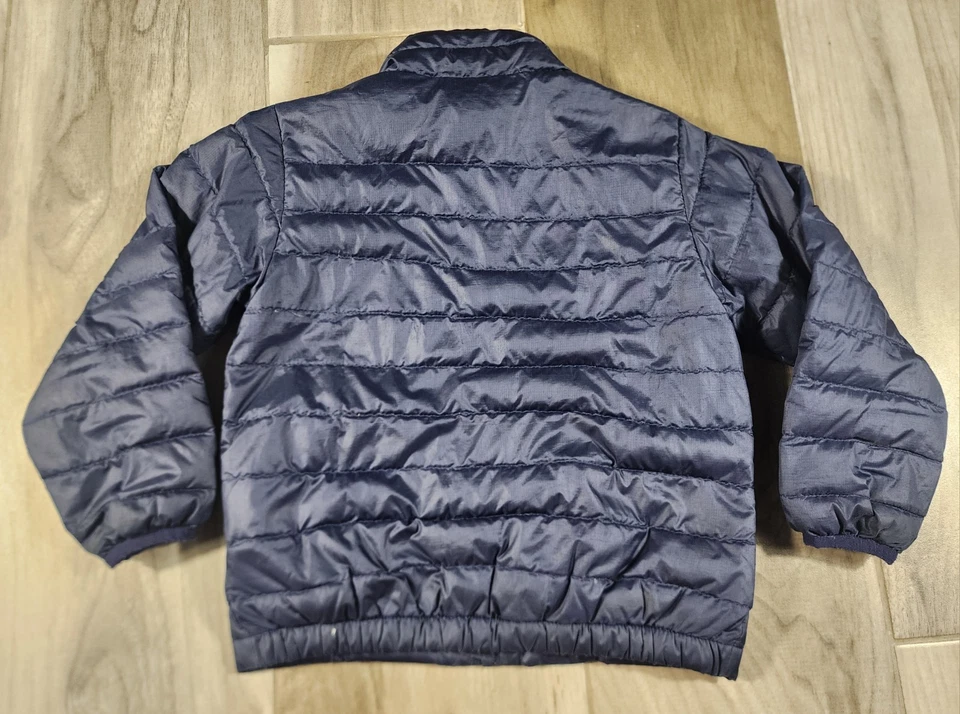 Patagonia стеганая куртка пальто темно-синий детский размер 2T полный молнии недостаток - Изображение 4 из 4