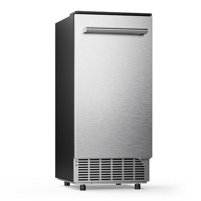 Commercial Under Counter Ice Maker Machine 80Lbs/Day fr Home Bar Cafe Auto-Clean