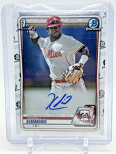 Kendall Simmons 2020 Bowman Chrome #CPA-KSI 1st Auto Baseball Card PHILLIES
