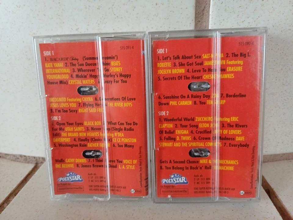 [2MC] FORMEL EINS Mega - Hits (1991) Polystar Musikkassetten Audio Tapes - Bild 2 von 4