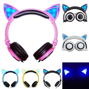 Foldable-Cat-Ear-Headset-LED-Music-Lights-Headphones-Stereo-Earphone-Kids-Gifts