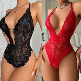 Women's Sexy Lingerie Sleepwear Babydoll Underwear Lace Dress G-String Nightwear