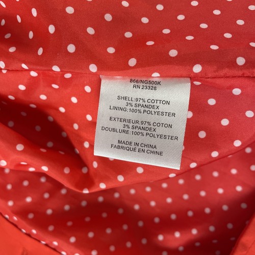 Pendleton Coat Women’s Red Trench Medium Length Vintage - Picture 5 of 10