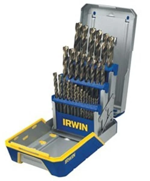 Irwin 3018002 29 pc Cobalt M35 Metal Index Drill Bit Set