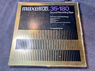 Maxell Ultra-Dynamic 35-180 Sound Recording Tape 1/4'' x 3,600ft, 10.5in, 192min