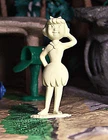 Marx 1961 Flintstones Play Set Betty Rubble, Cream